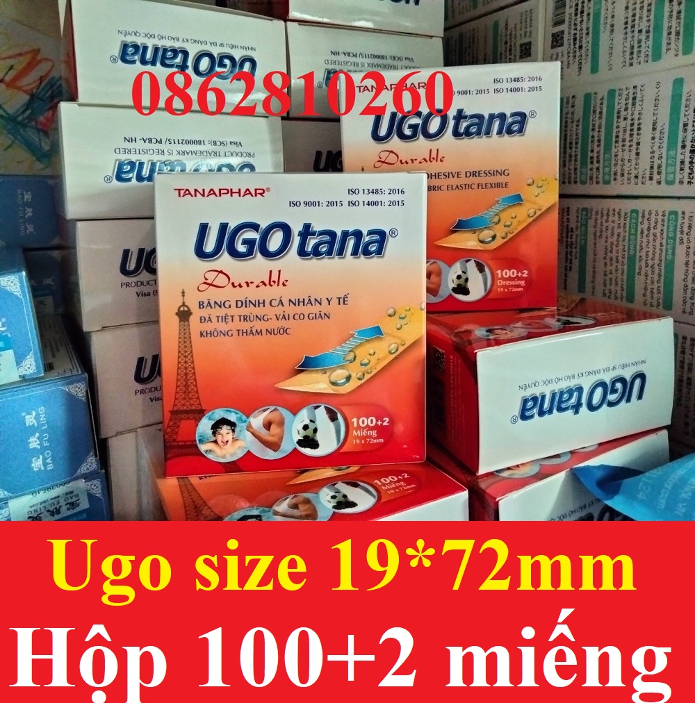 Hộp 102 băng cá nhân happygo- zilgo- ugo tana