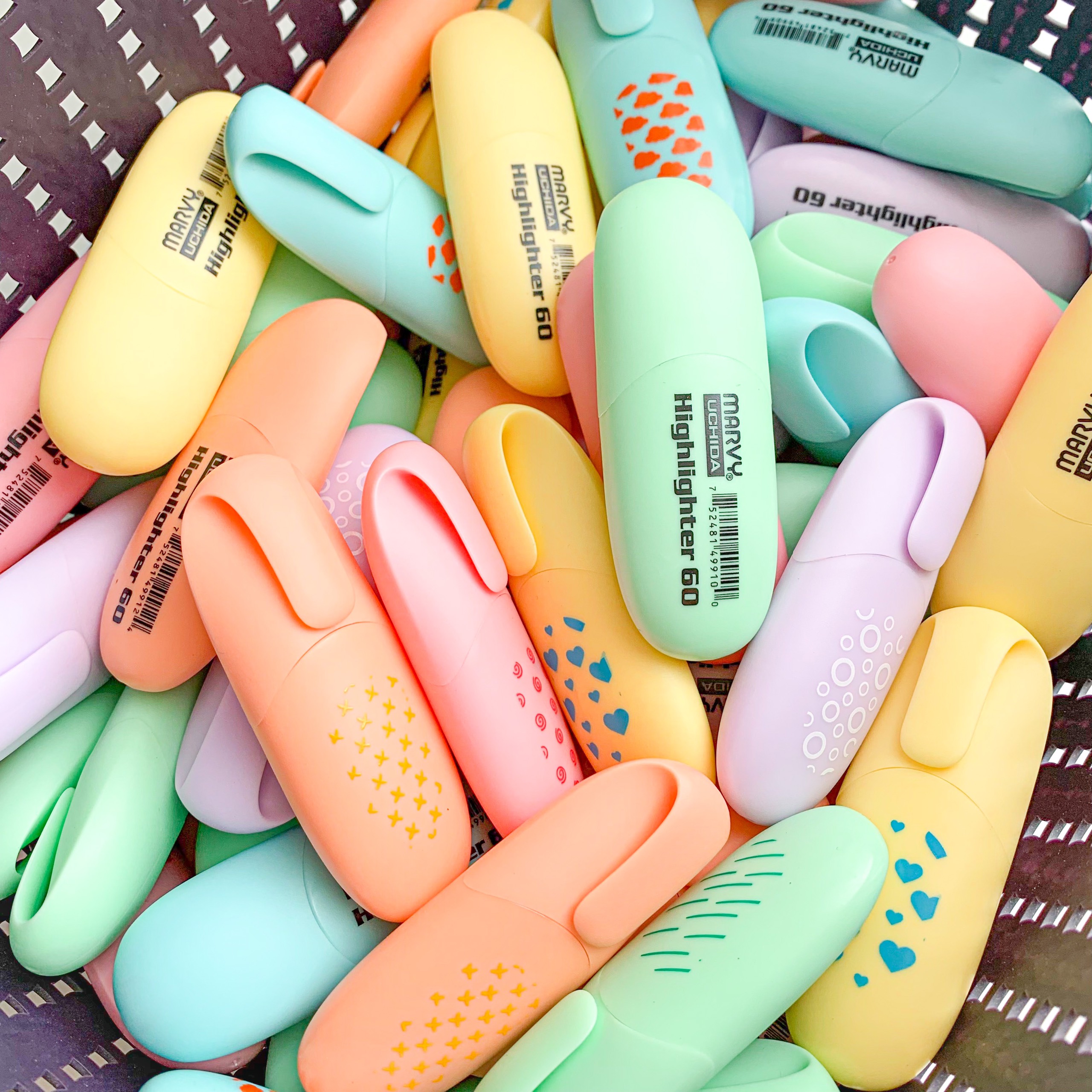 Lẻ - Bút Highlight Pastel Marvy mini - Happy Hidari