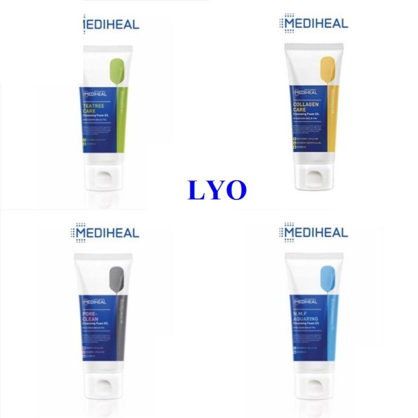 Sữa Rửa Mặt Collagen, NMF, tea tree, pore clean Mediheal Collagen Cleansing Foam EX 170ml - Lyo Shop nhập khẩu