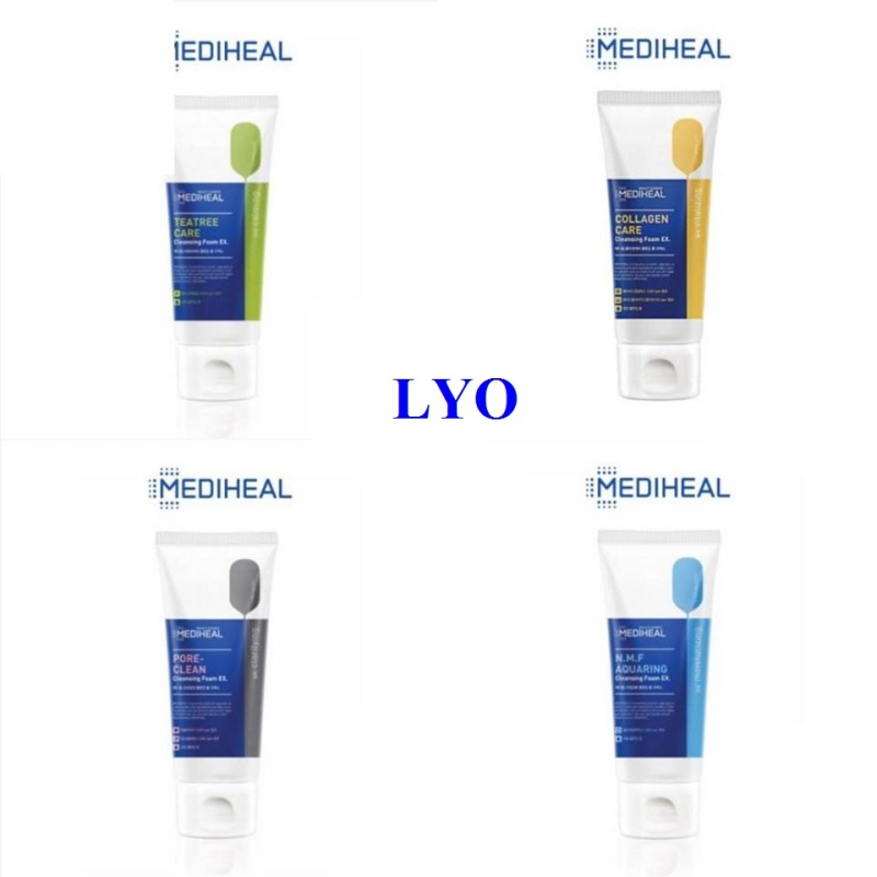Sữa Rửa Mặt Collagen, NMF, tea tree, pore clean Mediheal Collagen Cleansing Foam EX 170ml - Lyo Shop nhập khẩu