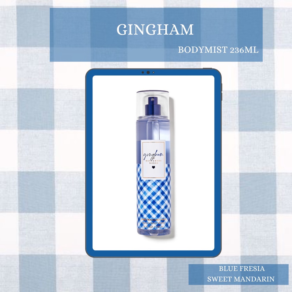 [HCM]Xịt Thơm Gingham Bath And Body Works Body Mist 236ml