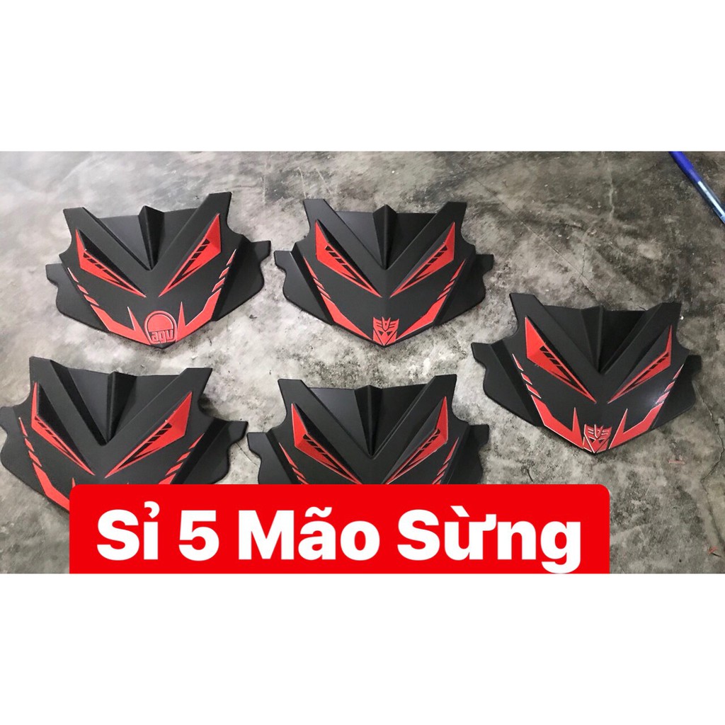 Mão ốp đầu Exciter 150 mẫu sừng(ĐEN)
