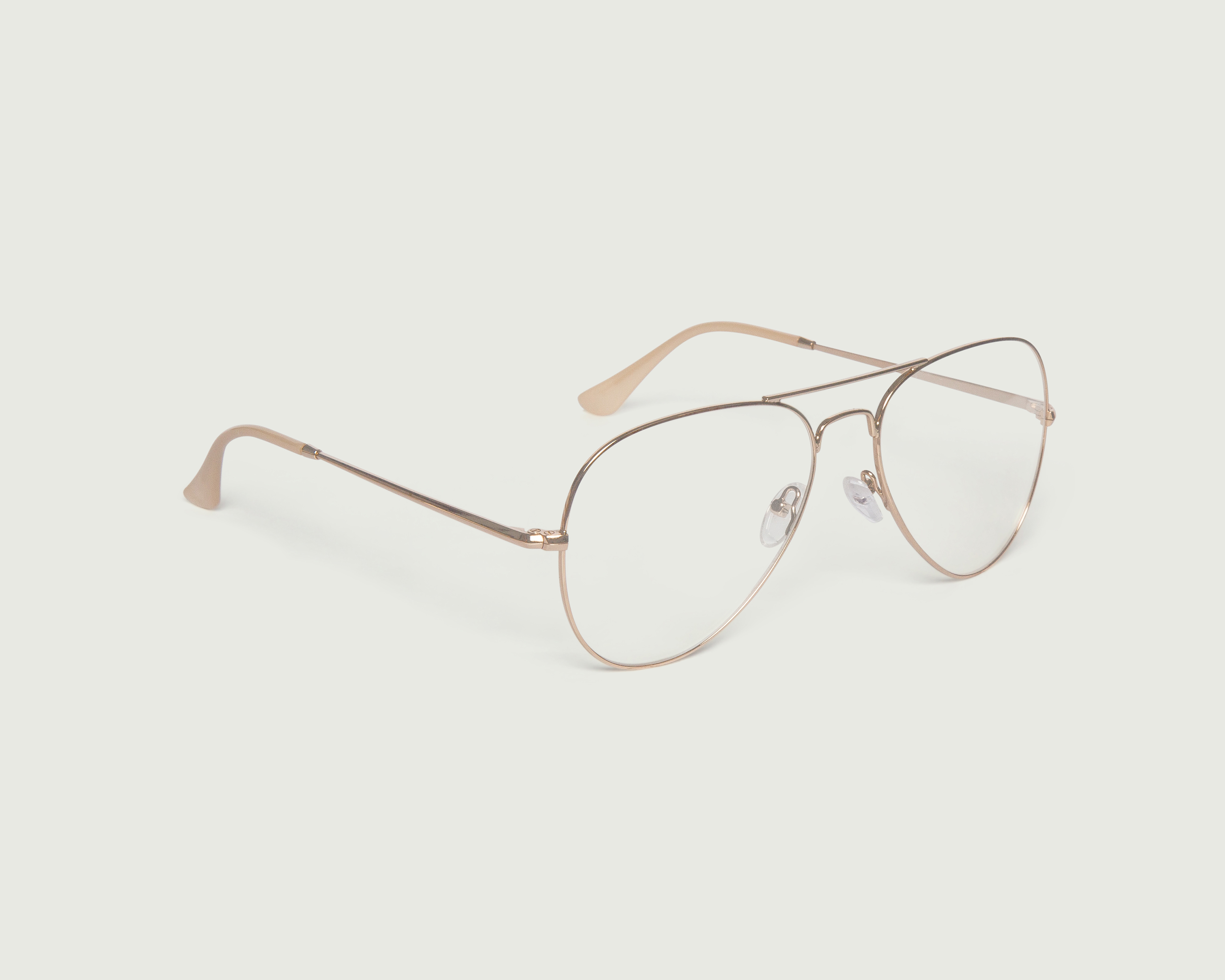 Gọng Kính Cận Sunnies Studios Phi Công Kline White Gold