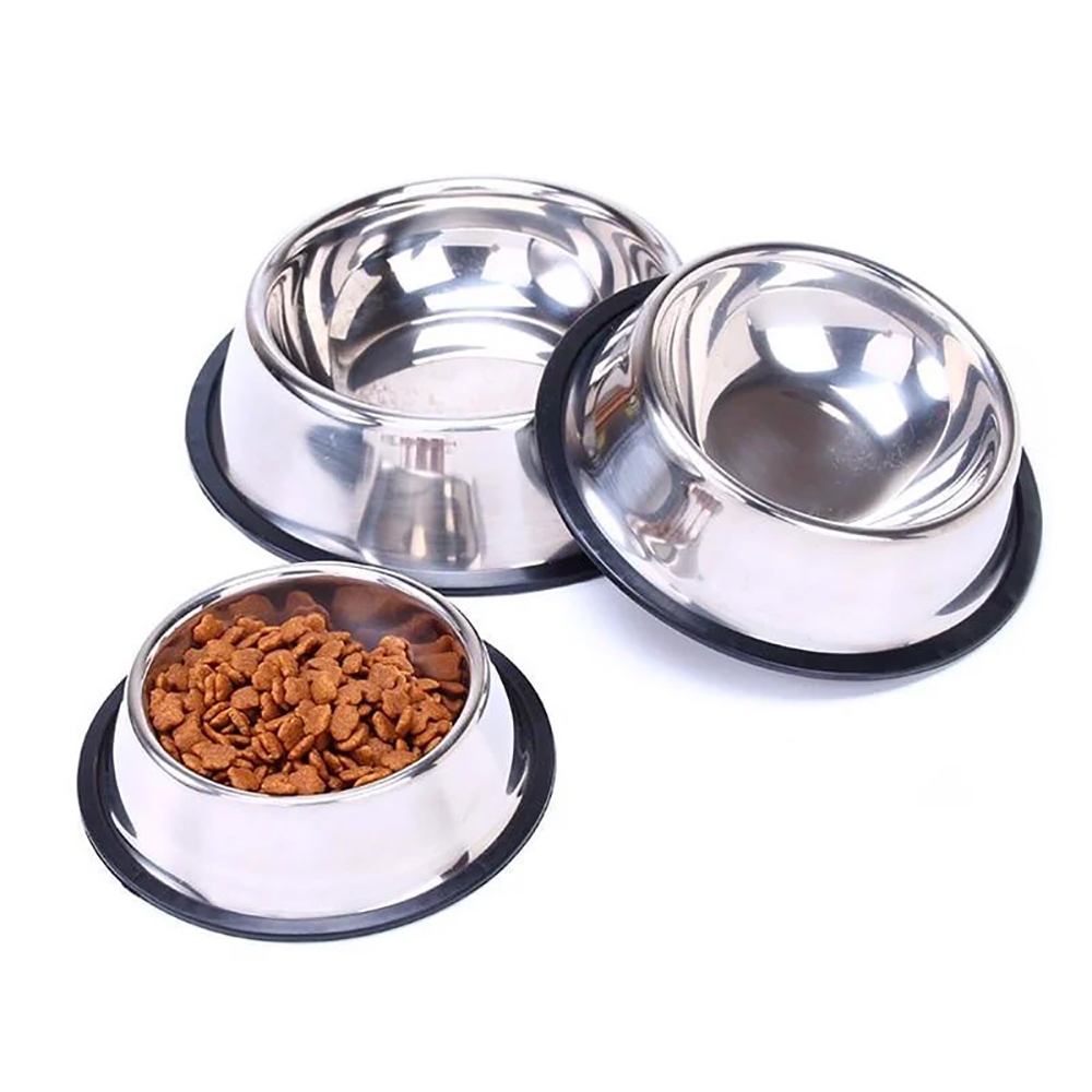[HOÀN TIỀN 10%]Bát inox chống trượt cho chó mèo Full Size - CutePets