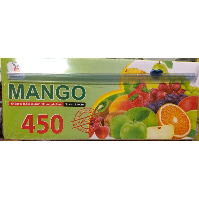 Màng bọc thực phẩm 450 x 30cm MANGO- An Toàn Vệ Sinh Thực Phẩm