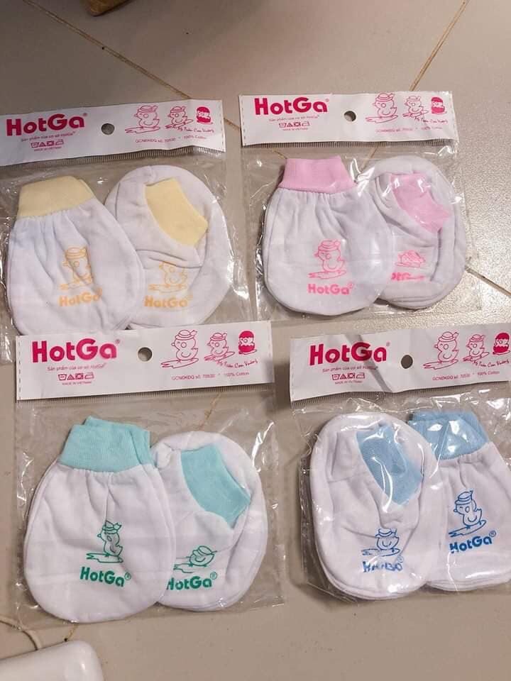 Combo 5 Bao Tay Bao Chân Thun Cho Bé Sơ Sinh Chất Cotton ( 5 Đôi Bao Tay + 5 Đôi Bao Chân)