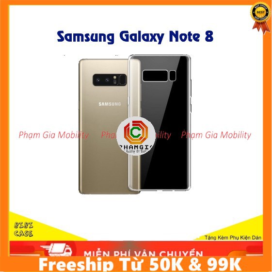 Ốp lưng dẻo trong Samsung Galaxy note 8 cao cấp