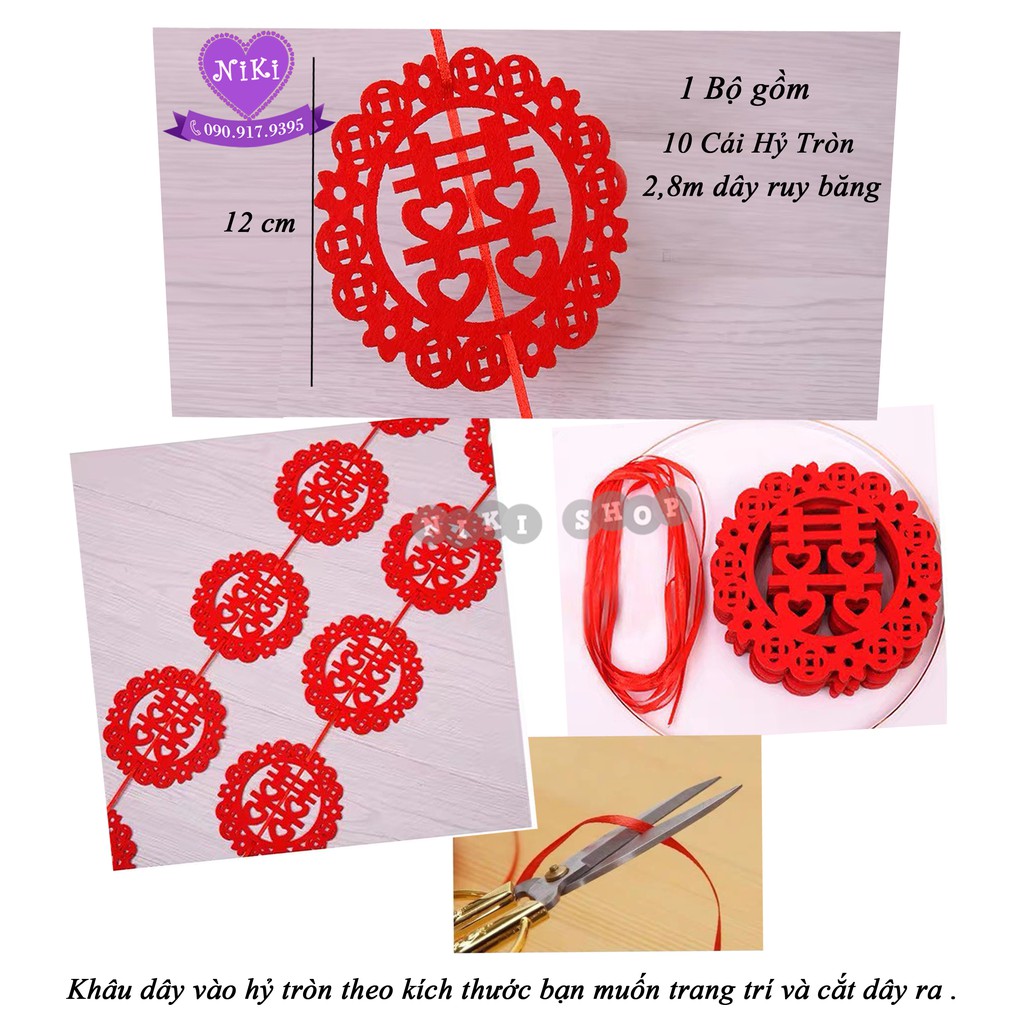 *DÂY TREO TRÁI TIM & HỶ TRÒN
