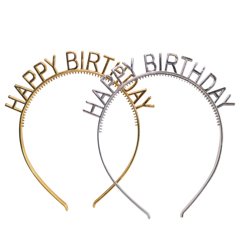 Cài tóc nhựa sinh nhật HAPPY BIRTHDAY cứng cáp
