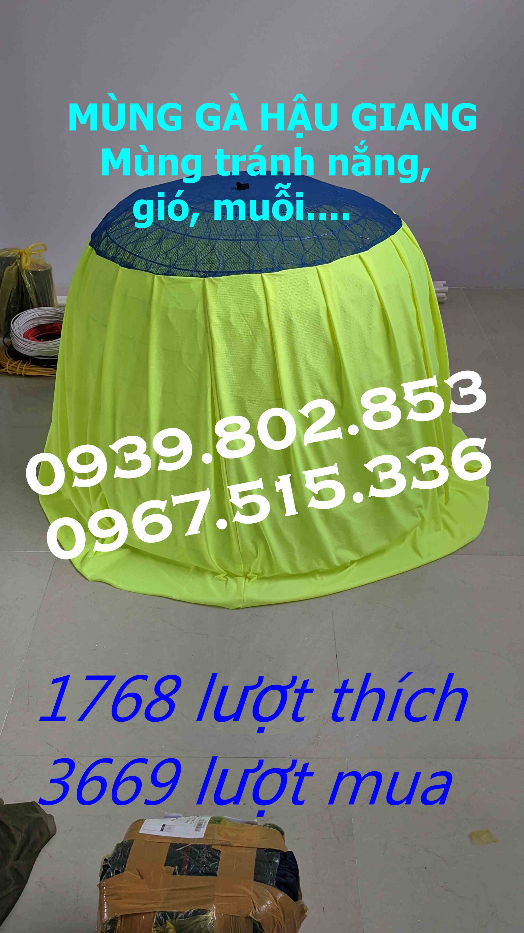 10 mùng trùm bội gà tre 90cm