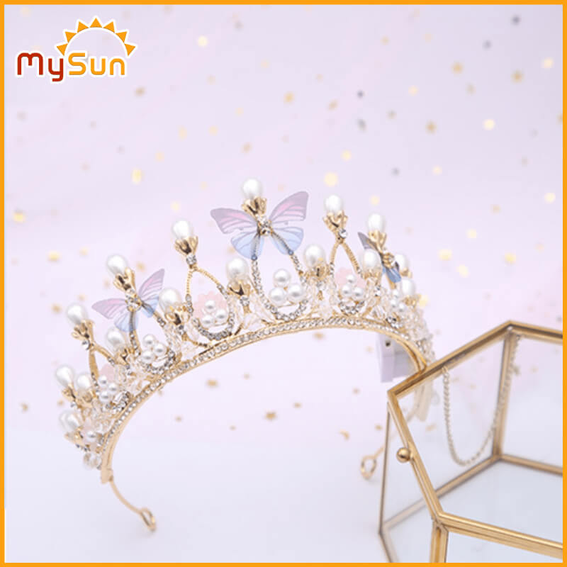 Vương miện công chúa sinh nhật cho bé gái cài tóc, trang trí bánh kem MySun