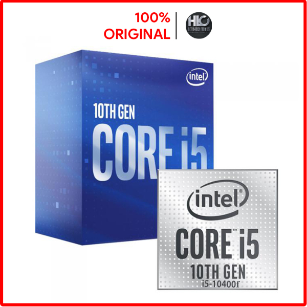 Bảng giá CPU Intel Core i5 10400F (2.90 Up to 4.30GHz, 12M, 6 Cores 12 Threads) Box Chính Hãng (Không GPU) Phong Vũ