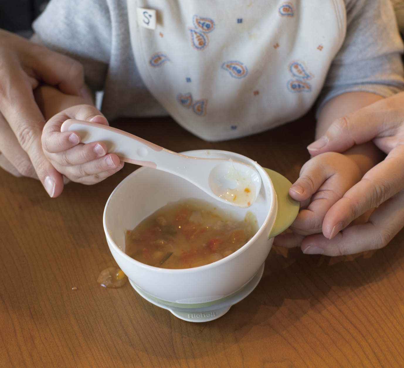 Richell Tli Weaning Bowls Step 2-3 | Baby