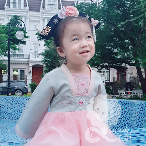 Băng đô hoàn châu công chúa cho bé gái (hàng có sẵn)