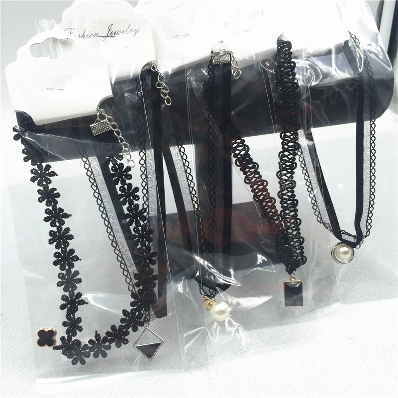 choker đen siêu hot  cá tính , vòng cổ phong cách