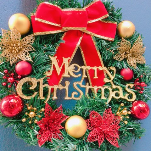 Vòng nguyệt quế chuông noel 2019
