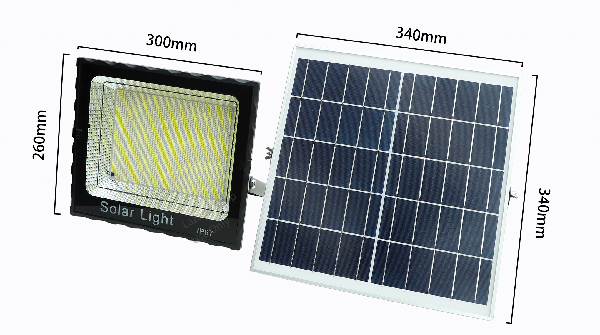 Đèn pha năng lượng mặt trời 200W 300W 600W