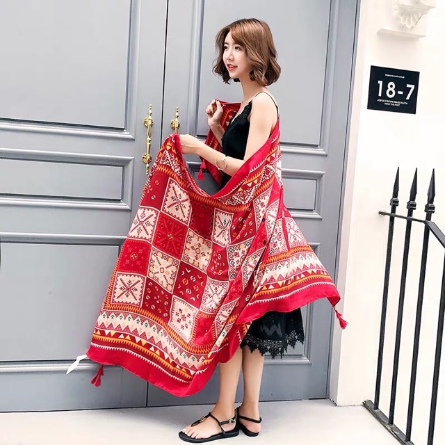[HCM]Khăn choàng thổ cẩm - Khăn choàng bohemian
