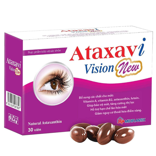Viên uống bổ mắt ataxavi vision - mediplantex - tủ thuốc bảo châu