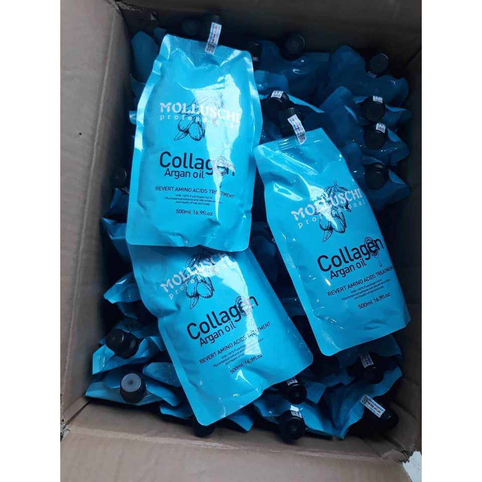 DẦU HẤP Ủ SIÊU MỀM MƯỢT COLLAGEN MOLLUSCHI 500ML
