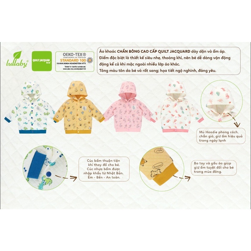 Áo khoác trần bông có mũ Lullaby