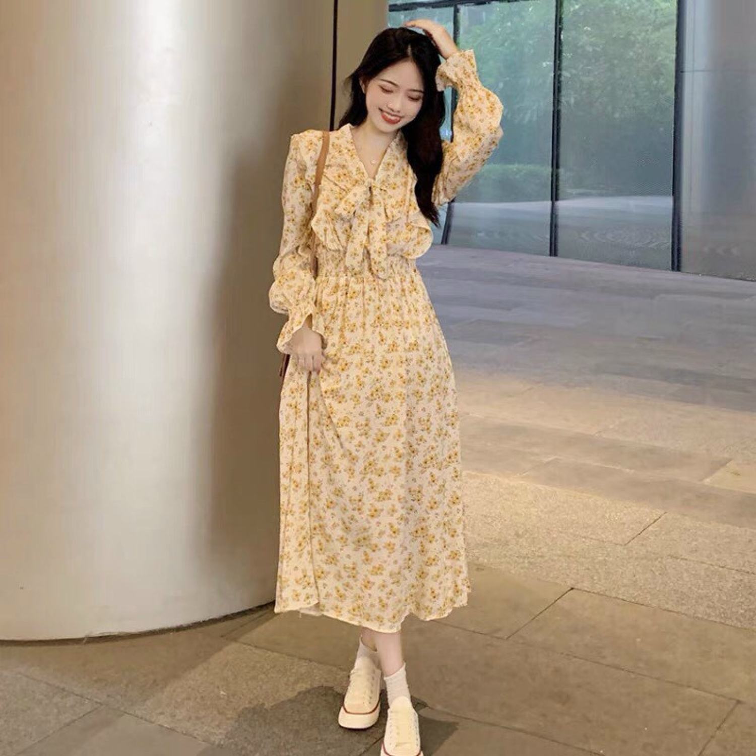 [HCM][Giá Sỉ- Sale Khuyến Mãi]  ĐẦM MAXI VOAN HOA DIU DÀNG NỮ TÍNH