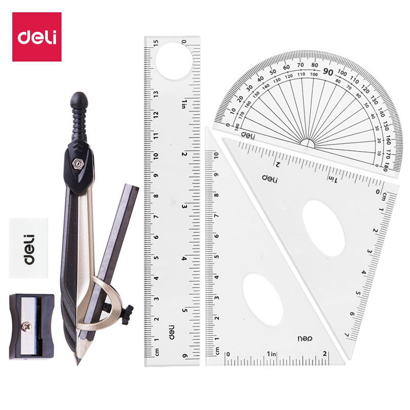 Bộ Compa + Thước 8 loại G30404 (Deli)