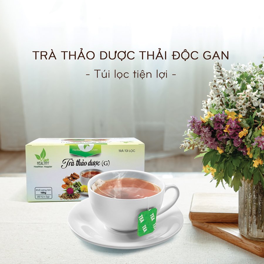 Trà thảo dược- Trà giải độc gan Viet Healthy 150gr
