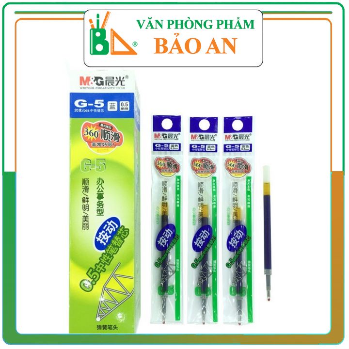 Ruột bút gel mg g5 .sử dụng cho bút k35
