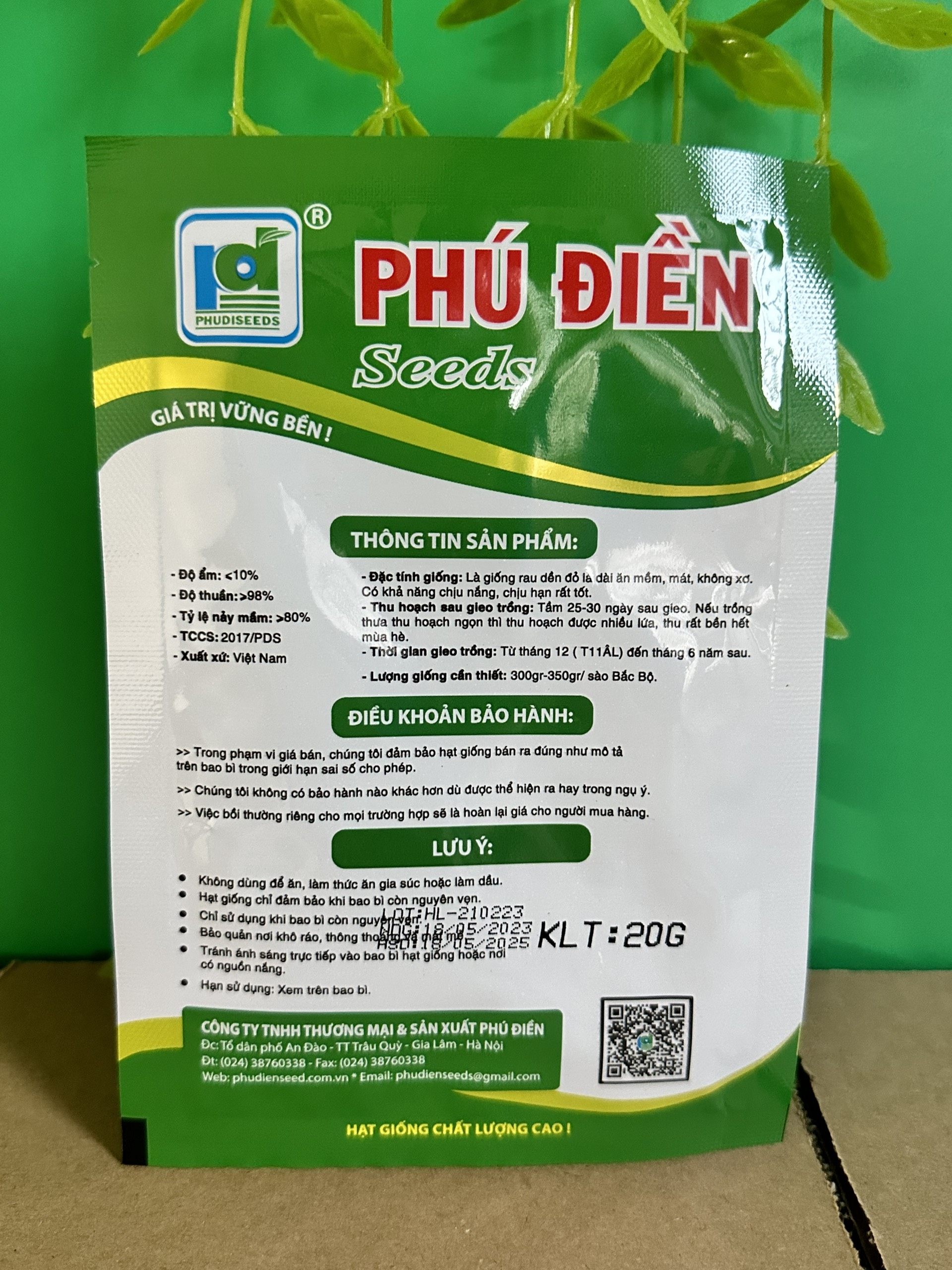 Hạt giống rau dền đỏ lá liễu