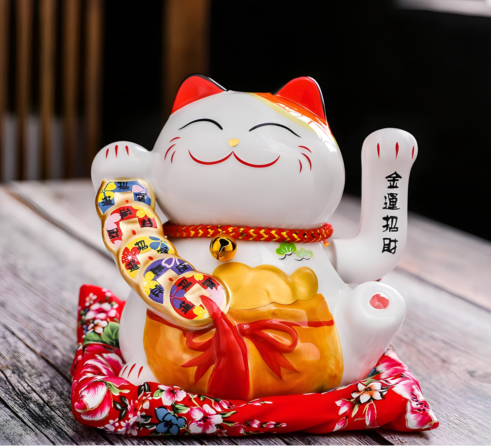 Mèo Thần Tài vẫy tay - cao 16cm
