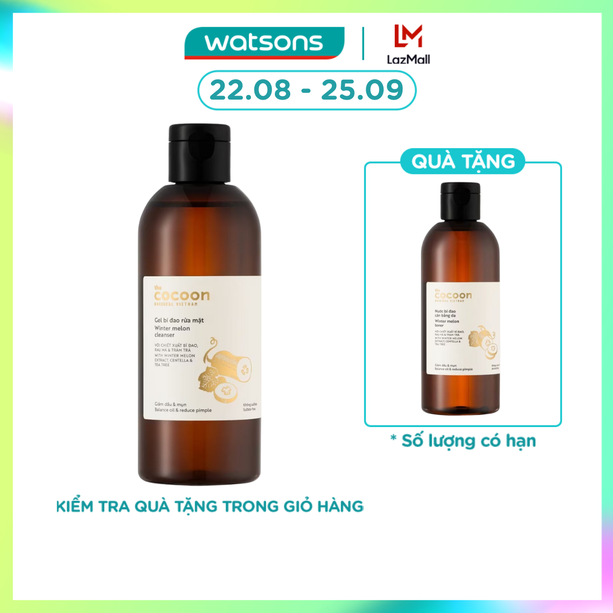 Gel Rửa Mặt Cocoon Winter Melon Cleanser Bí Đao 310ml
