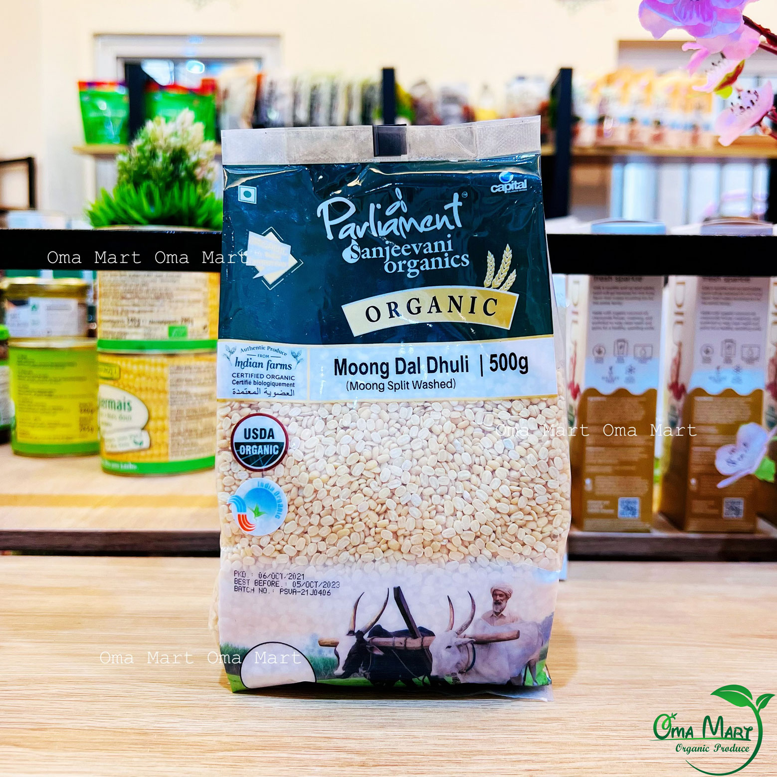 Organic mung bean shelling Parliament 500g