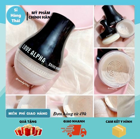 [HCM]Phấn Phủ Bột Kiềm Dầu Có Nhũ Bắt Sáng Love Alpha