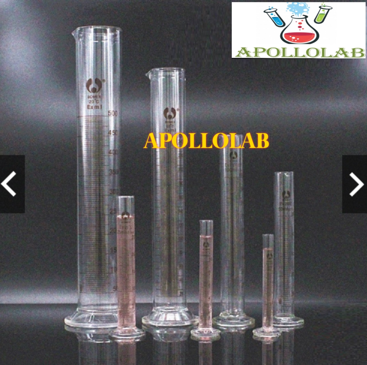 [Hcm]Glass Measuring Tubes 50ml -100Ml -250Ml