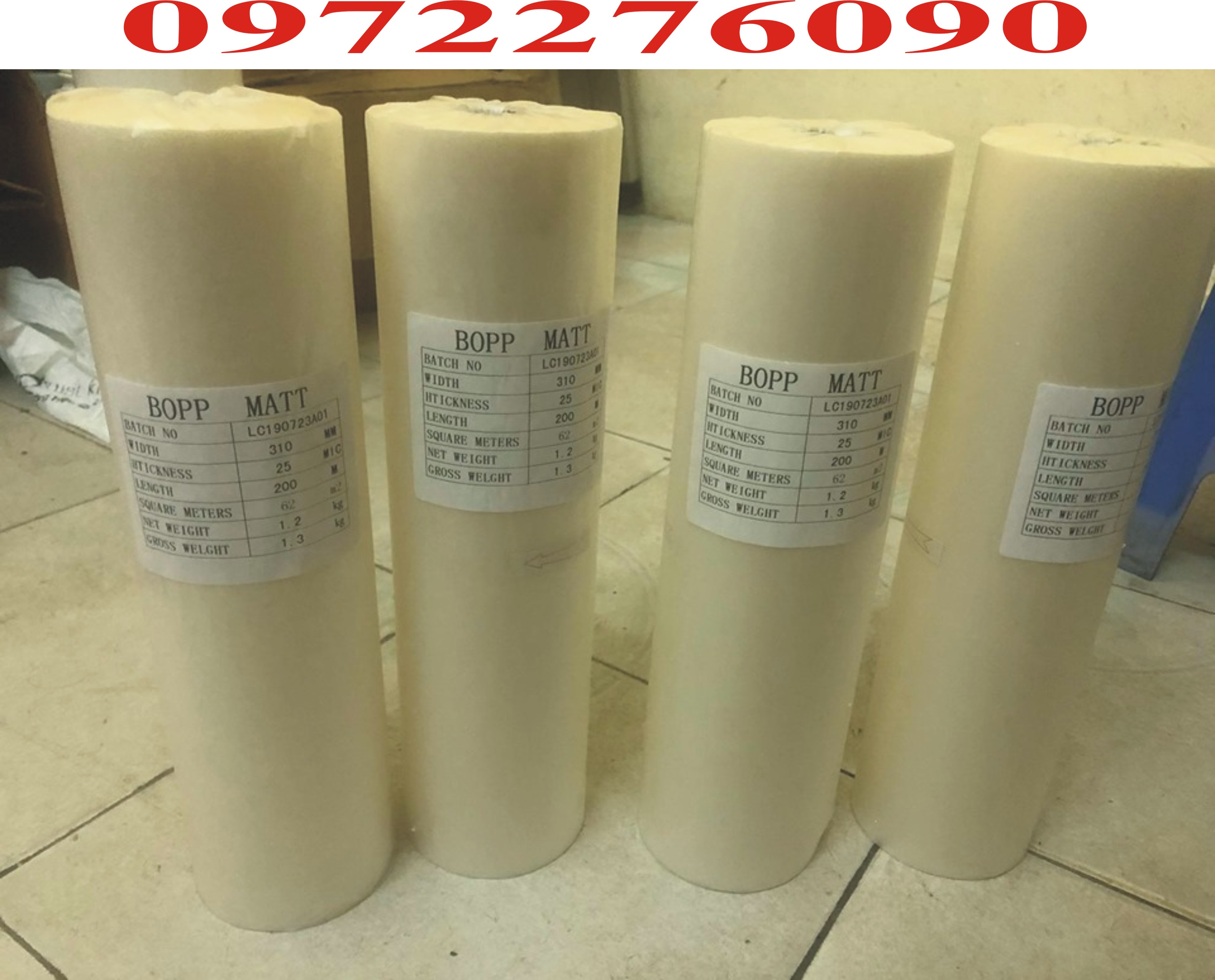 Màng cán Bopp bóng(glossy)/Bopp mờ (Matt)