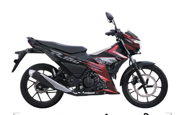 Tem rời raider R150 bạc dán xe đỏ đen