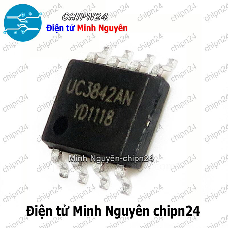 [2 con] (ST) IC Dán UC3842B SOP-8 Hàng Tốt (SMD) (UC3842 3842) - HH002523