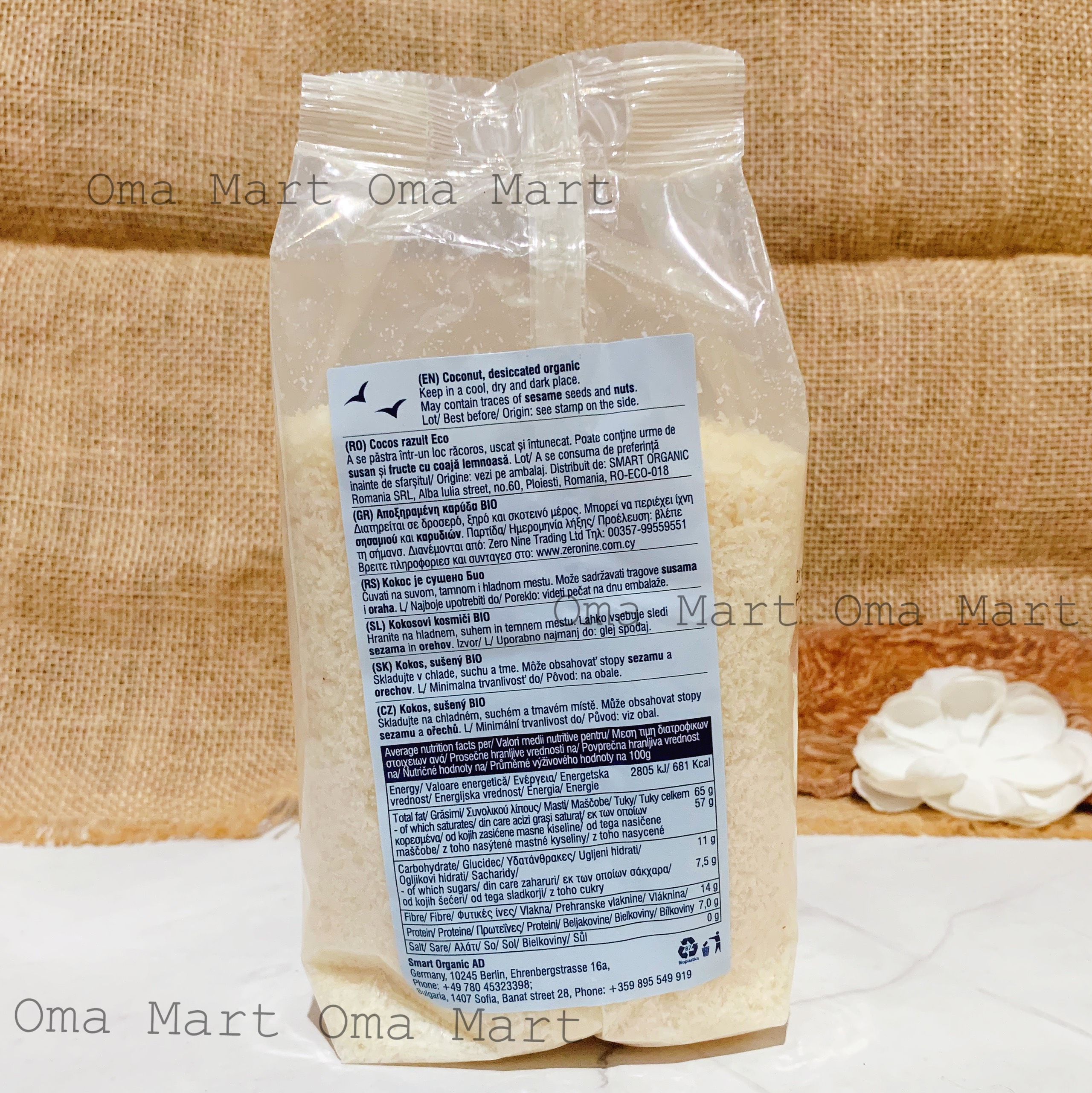 Vụn dừa hữu cơ Smart Organic 200g