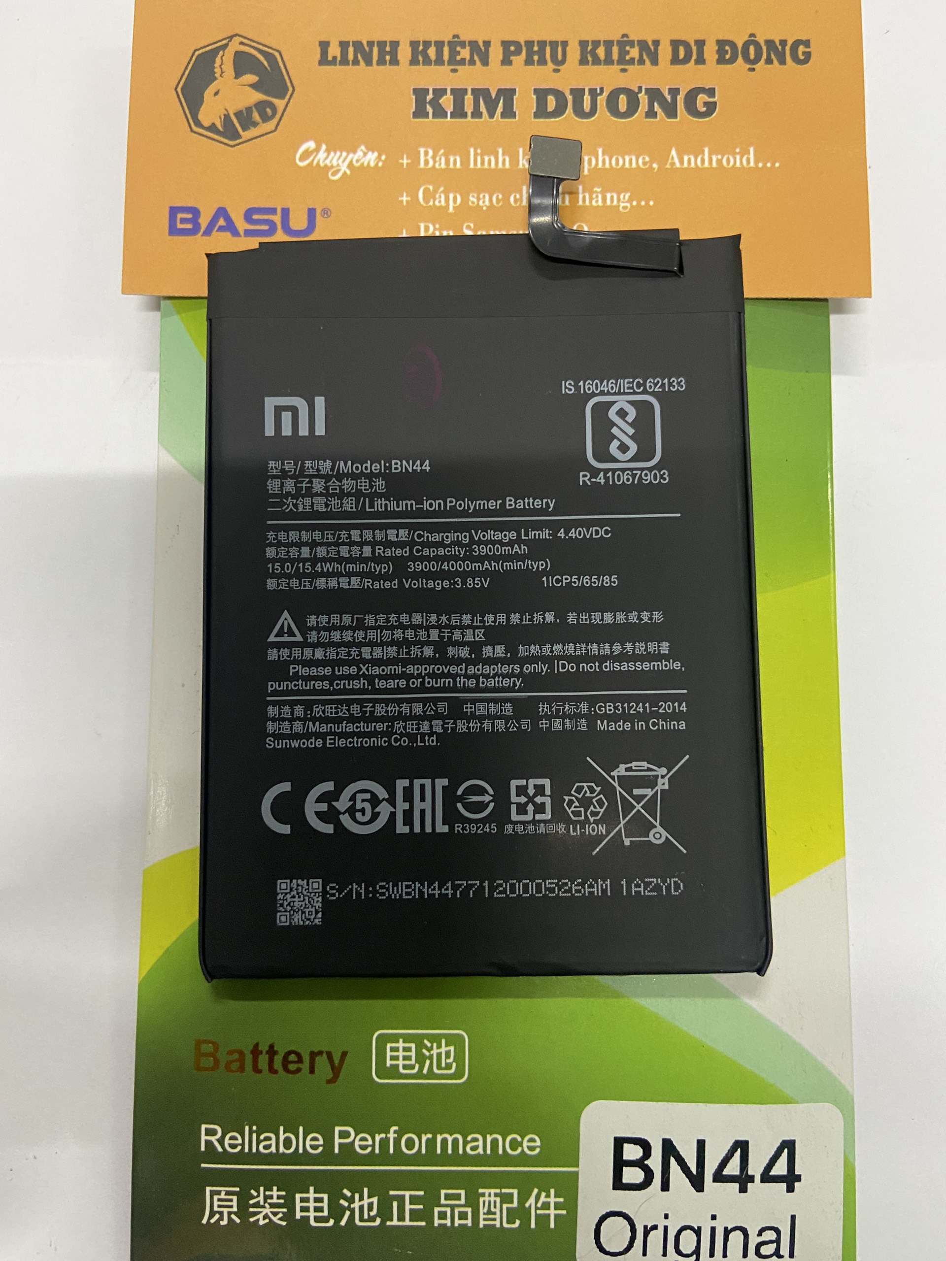 [HCM]Pin Xiaomi Redmi 5 plus (Mã pin: BN-44)