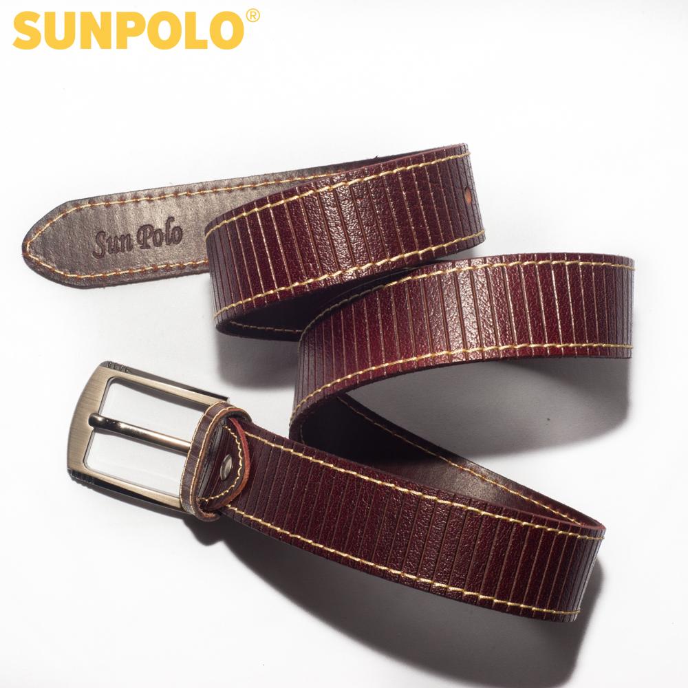 Men genuine leather belt BSMK25 (black, brown, dark brown)