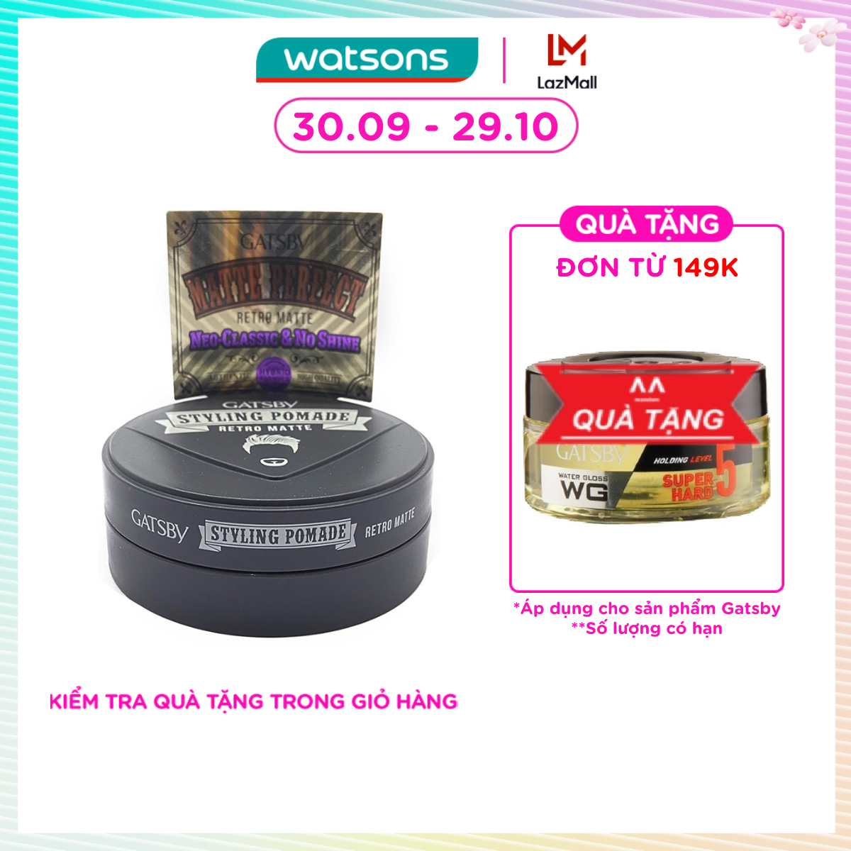 Pomade Vuốt Tóc Gatsby Retro Matte 75g