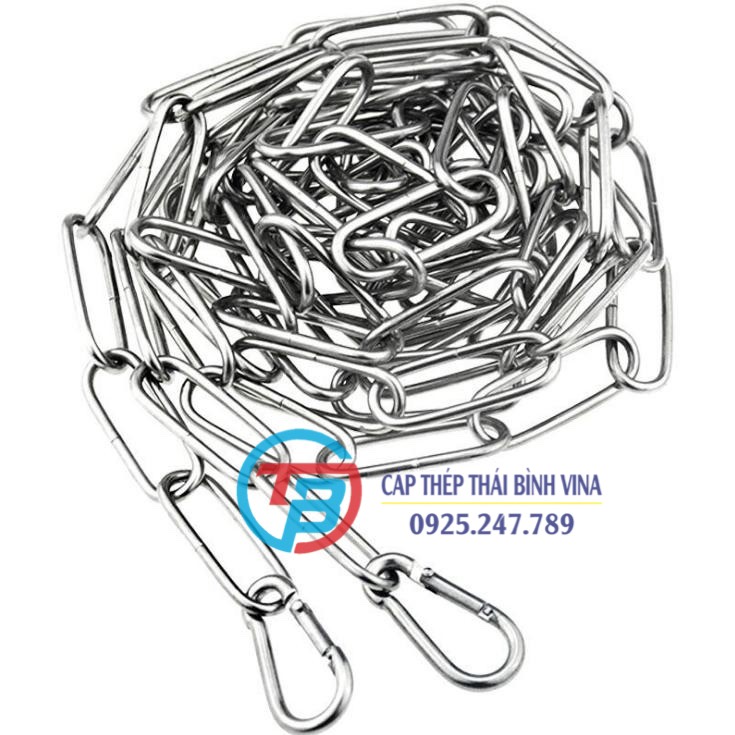 Dây phơi quần áo, Dây xích INOX 304 - cáp thép thái bình vina