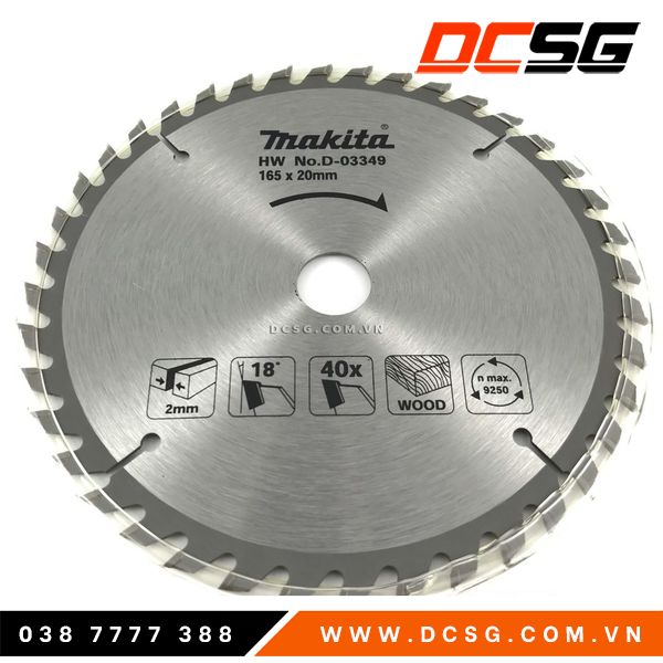 Đĩa cắt gỗ Makita 165 x20mm D-03349 | DCSG