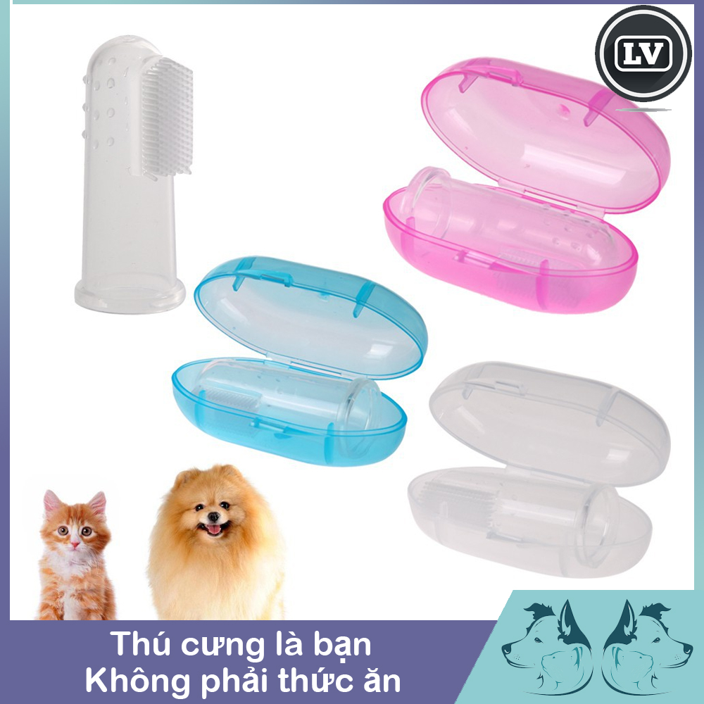 Bàn chải đánh răng xỏ ngón Silicone Phụ Kiện Long Vũ