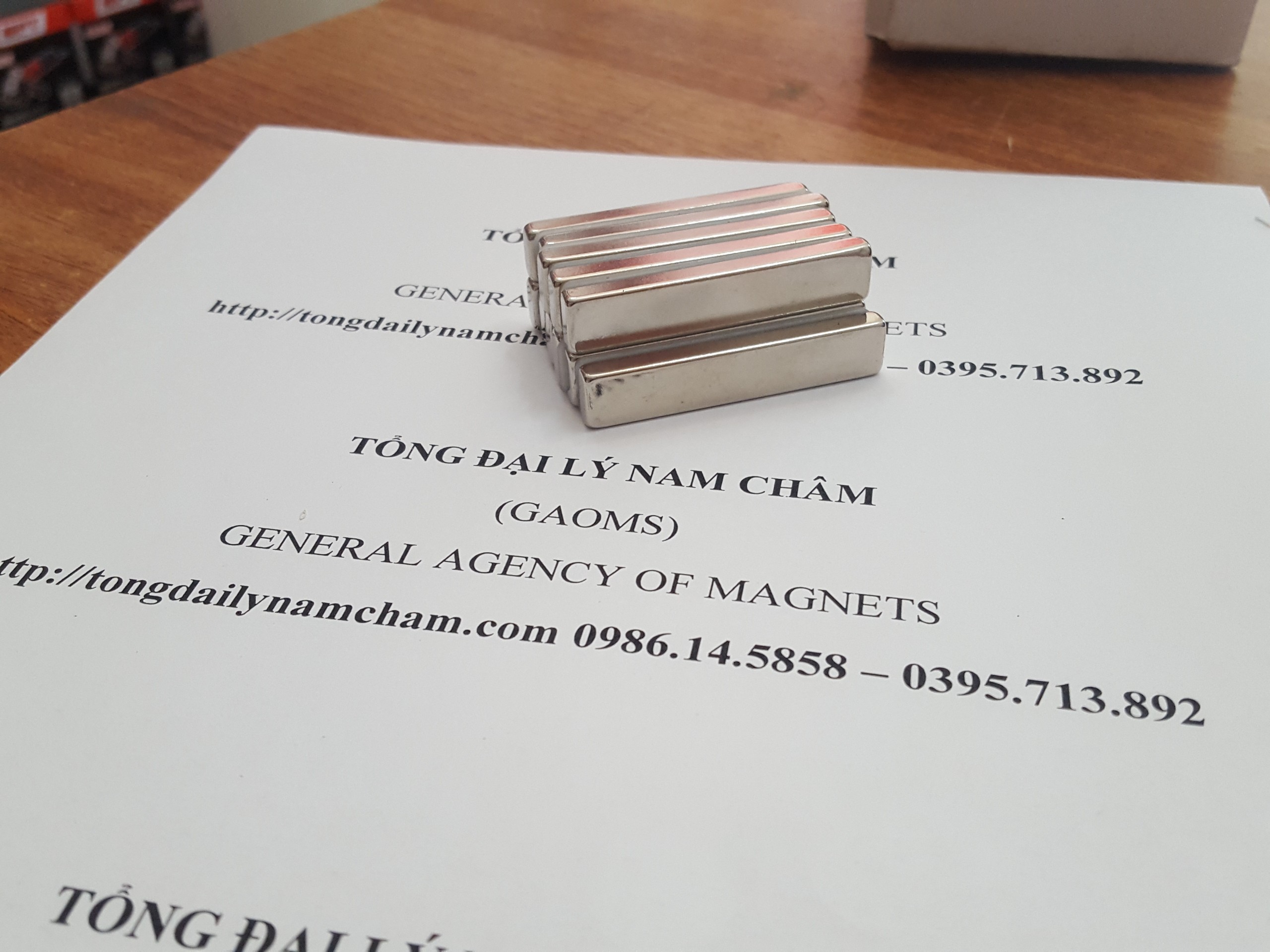 5 viên nam châm 50x10x5mm
