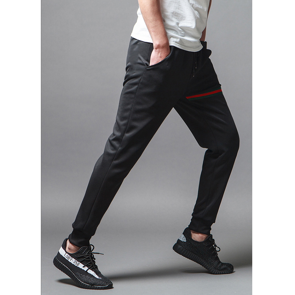 [ Voucher Giảm 50% ] Quần Jogger Nam Chất Thun Cao Cấp Cạp Chun Bo Ống Phối Sọc Màu Ngang Đùi Nổi Bật Dáng Thể Thao Trẻ Trung Cá Tính Shiny Sunday MEN QUAN 060