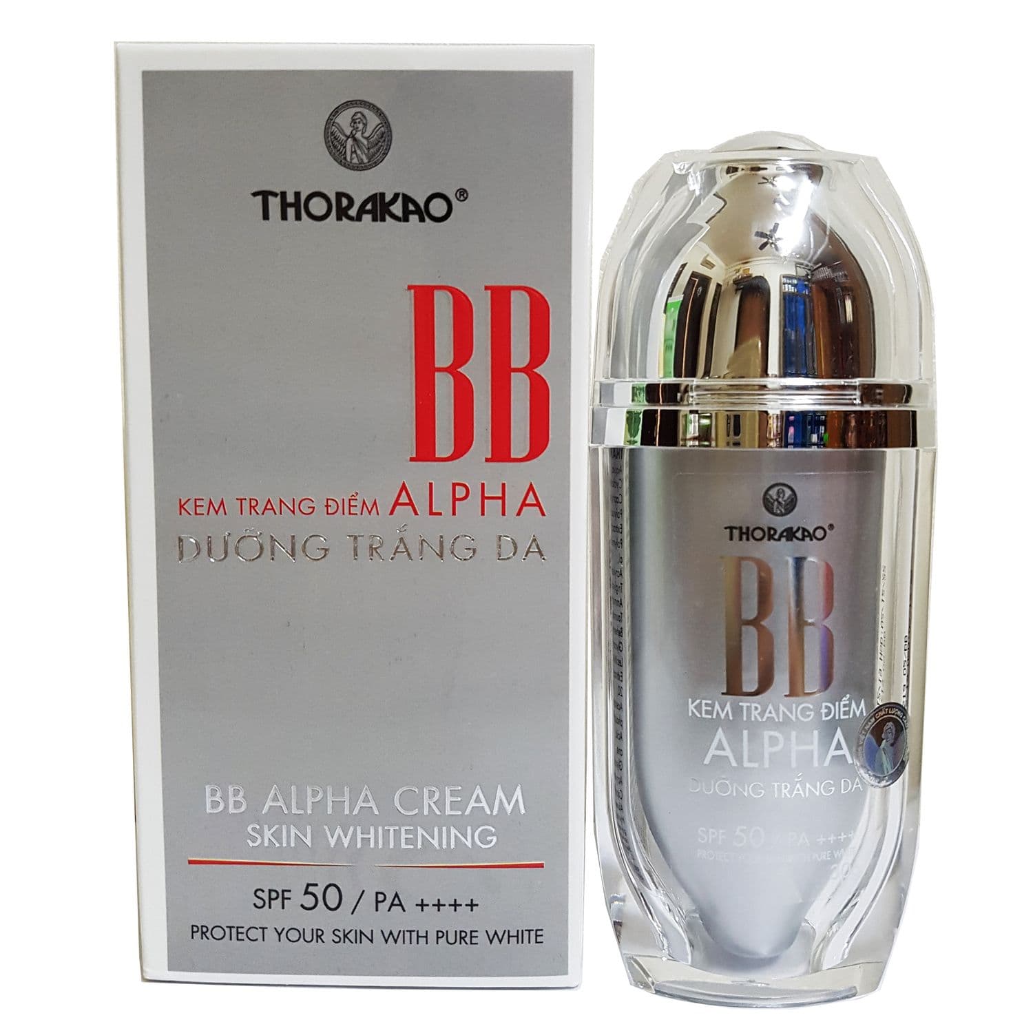 Kem trang điểm dưỡng trắng da bb alpha thorakao 30g