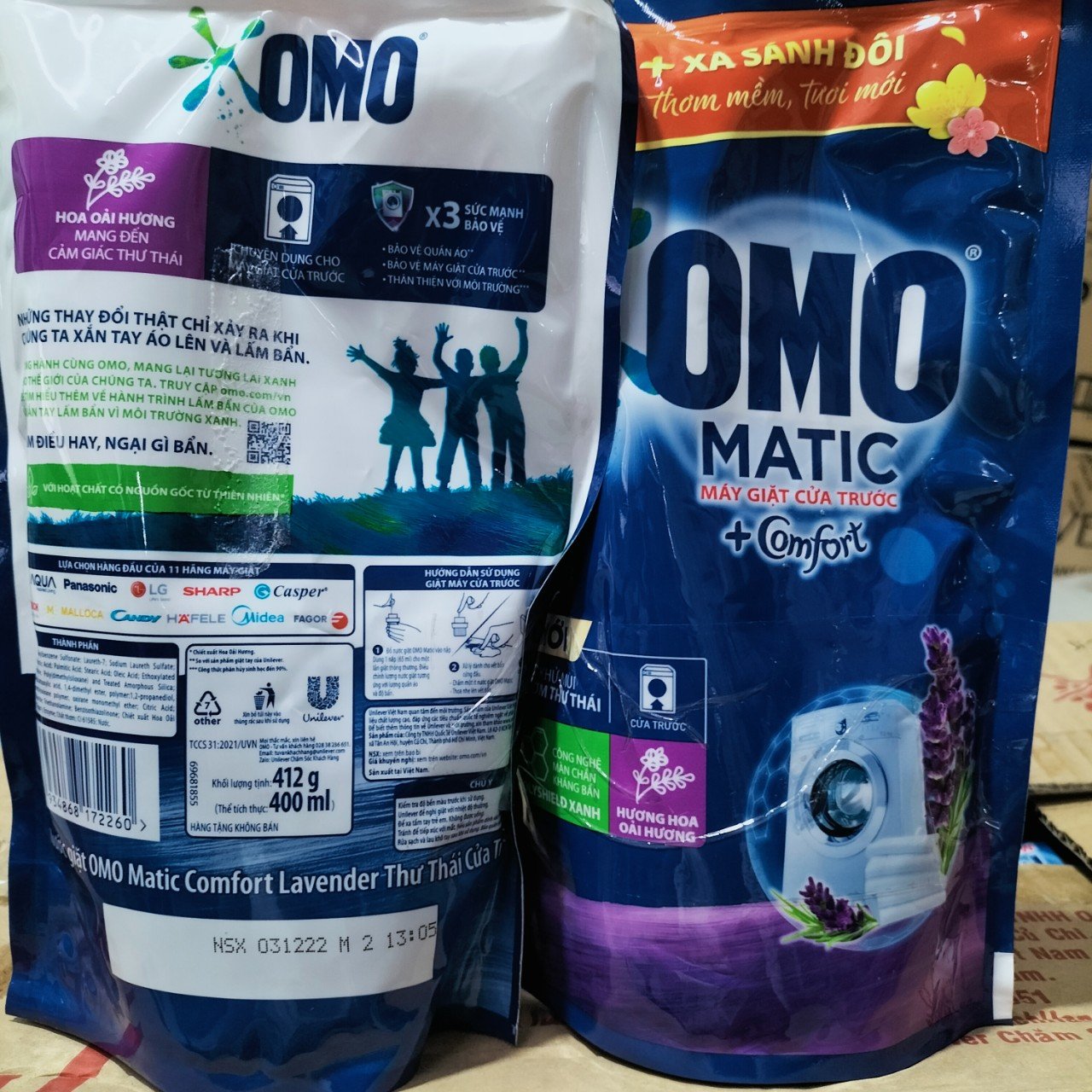 1 Bịch Nước giặt OMO Matic 412g (Hàng khuyến mãi)