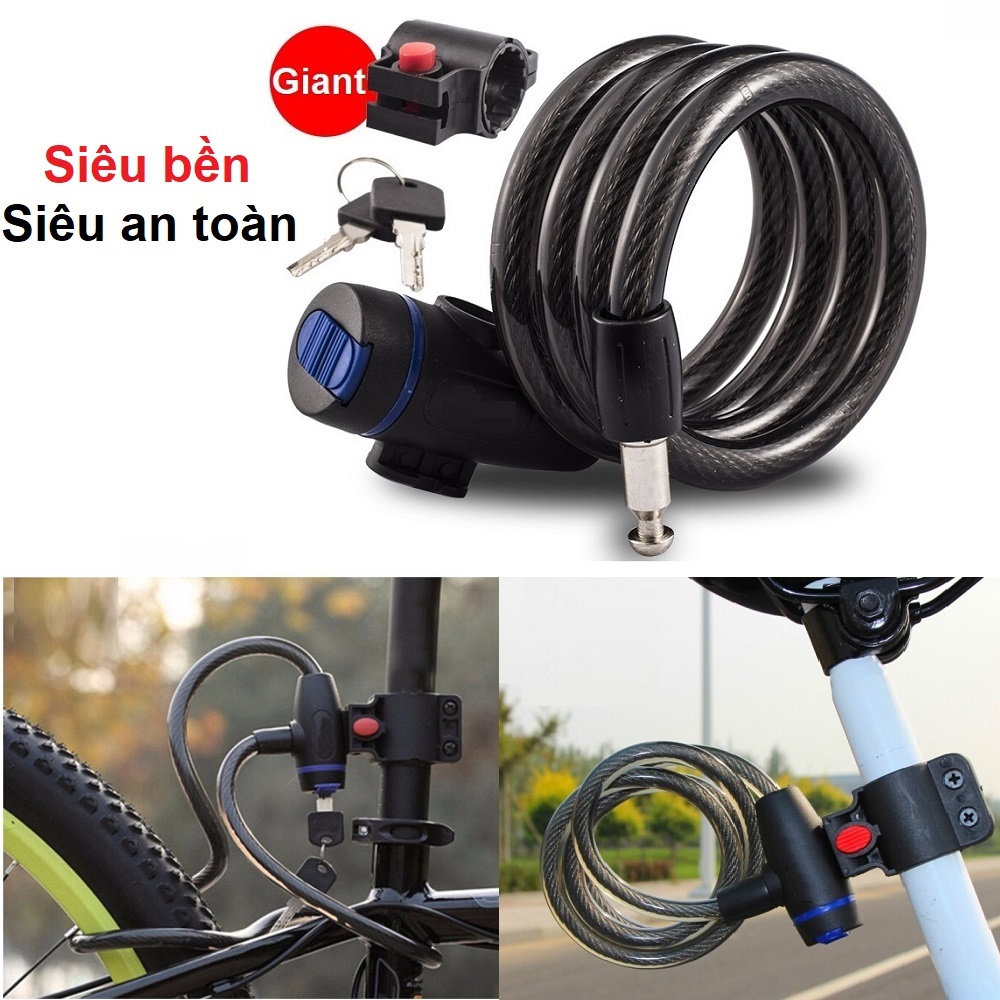 Khóa xe đạp chống trộm cao cấp thương hiệu GIANT